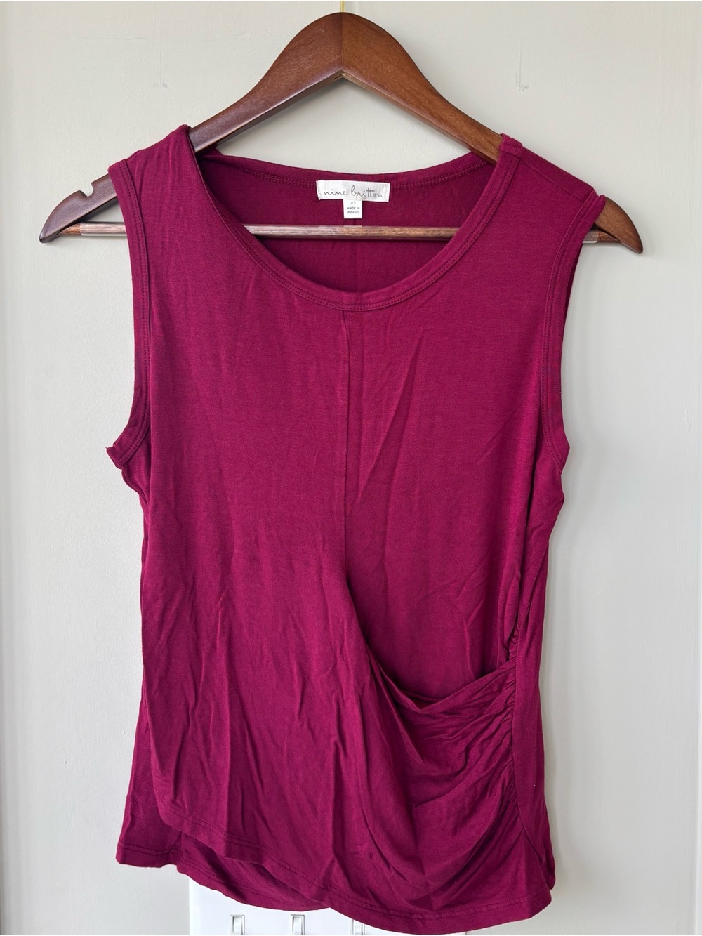 Nine Britton wrap front tank top size xs